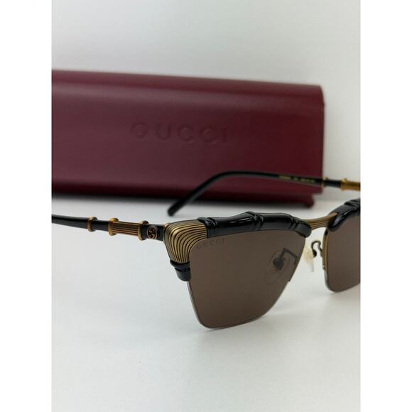 NEW Gucci GG0660S Bamboo Black Cat Eye Sunglasses main image 4